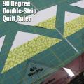 Acrylic Sewing Ruler 90 Degree Double Strip Quilting Ruler Template