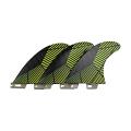 Surf Fins Double Tabs 2 Fins Double Tabs 2 Tri Fin Set ,green L