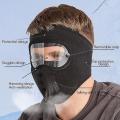 Face Mask Cycling Ski Masks Fleece Face Hood Caps with Hd Goggles 2