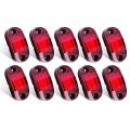 10pcs 6led Side Marker Indicator Lights Side Clearance Marker Light