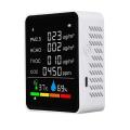 6 In1 Co2 Air Quality Monitor Digital Temperature Sensor Tester