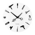 Timelike Modern 3d Quartz Non Ticking Beauty Hair Salon Clocks