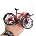 1:10 Scale Diecast Bicycle Mountain Tt Bike Model Mini for Home Blue