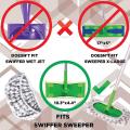 4pcs for Swiffer Sweepe Flat Mop Cloth Cover Wet and Dry Mop Head