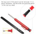 2 Pcs Solid Carpenter Pencil, with 12 Refills and 2 Utility Knife