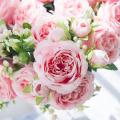 Artificial Flowers Peony Room Decor New Year's Decor 2pcs Pink