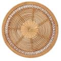Home Woven Wall Basket Natural Boho Home Decor Decorative Rattan