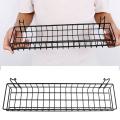 Hanging Basket for Wire Wall Grid Panel, 40x10x5cm, Black Painted