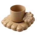 Creative Cute Biscuit Ceramic Coffee Cup Set (brown)