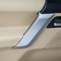 Car Inner Door Armrest Panel Handle Pull Trim (silver)