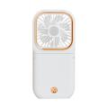 Multi-function Folding Fan Usb Charging Mini Desktop Small Fan(white)