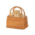 Hand Basket for Picnic Basket Semicircular Stitching Inner Pocket A