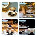 6 Set Tray Hardware for Cake Stand 3 Tier Cake Stand Fitting(silver)