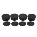 1.7 Inch Furniture Risers for Sofa Table Fridge (black, 4 Piece)