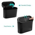 Car Trash Can with Lid Vehicle Trash Bin Car for Auto Cars, Home
