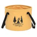 Campout Camping Folding Bucket Portable Wash Basin Bucket 20l, Yellow
