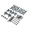 For 1/14 Wltoys 144001 Swing Arm, Steering Cup, 8-pcs Set,titanium