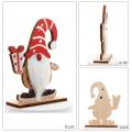 Wooden Ornament Merry Decor for Home Xmas Navidad Gifts Art , C