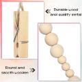 2 Pcs Wall Hanging Photo Display with Wooden Beads Diy Picture Set