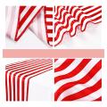 10 Pack Table Runner Polyester Decor Classic Red and White Striped