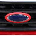Front Grille Center Logo Ring Cover for Ford F150 21-22 ,red