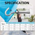 10pcs Concrete Wall Hook, 304 Stainless Steel Hook for Wall (m6)