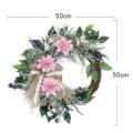Artificial Green Leaves Wreaths for Farmhouse Wedding Party Decor
