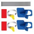 2pcs Pool Hose Holders with Stainless Steel Clamps Cable Ties