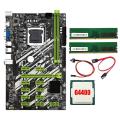 Motherboard with 4400cpu+2 X 4g Ddr4 Ram+sata Cable+switch Cable