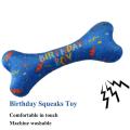 Dog Birthday Bandana Hat Bone Toy Dog Party Set Happy Birthday (blue)