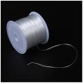 60m Stretchy Elastic Crystal String Cord Thread, White