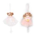 2pcs Christmas Cute Heart-shaped Girl Doll Decoration New Year Gift