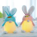 Luminous Easter Knitted Wool Bunny Figurine Ornaments Easter Bunny