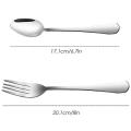 Set Of 12, Stainless Steel Dinner Forks (8 Inch) and Spoons (7 Inch)