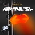 Bicycle Remote Steering Tail Light Usb Rechargeable Bike Tail Light