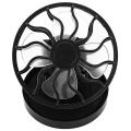 2pcs Portable Mini Solar Powered Fan Clip Climbing Cooling Fan