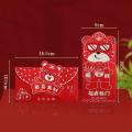 4 Pcs Chinese Red Envelopes for Lunar New Year 2022 Year, B