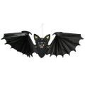 Halloween Paper Bat Hanging Ornament Props for Halloween -1pcs