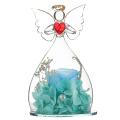 Gift for Girlfriend Forever Rose In Angel Glass Cover Gifts(blue)