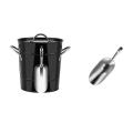 3.5l Ice Bucket with Tong and Lid Champagne Beer Bucket Bar Tool B