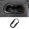 For Id.4 Id4 2021 Carbon Fiber Abs Car Rear Water Cup Holder Cover