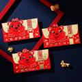 3 Pcs Chinese Red Envelopes, Year Of The Tiger for Spring Festival B