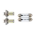 2x Car H4 120 Led 3528 Smd Xenon White Fog Headlight Head Bulb Light