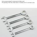 10-pce Set Of 5/32-7/16 Inch Mini Double-ended 45 Steel Wrench Tool