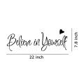 Inspirational Wall Decals Stickers,believe In Yourself, Decor(1 Pcs)