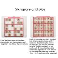 Wooden Sudoku Game Jiugongge Sudoku Toys A