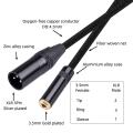 3.5mm Female to 3pin Male Audio Adapter Cable for Mixer Guitar (2m)