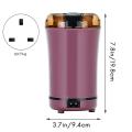 Electric Coffee Grinder Multifunctional Home Grinder(purple,uk Plug)