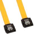 50pcs 40cm Serial Sata 3 Raid Data Hdd Hard Drive Signal Cable Yellow