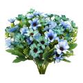 Artificial Wildflowers Fake Daisy Silk Faux Flowers Blue